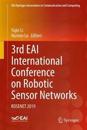 3rd EAI International Conference on Robotic Sensor Networks