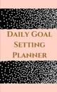 Daily Goal Setting Planner - Planning My Day -Pink Gold Black White Polka Dot Cover
