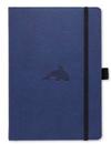 Dingbats* Wildlife A4+ Dotted - Blue Whale Notebook