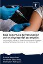 Baja cobertura de vacunación con el regreso del sarampión