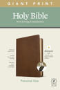 NLT Personal Size Giant Print Bible, Filament Edition, Brown