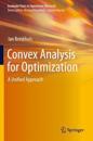 Convex Analysis for Optimization