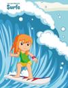 Livro para Colorir de Surfe