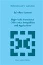 Hyperbolic Functional Differential Inequalities and Applications