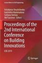Proceedings of the 2nd International Conference on Building Innovations