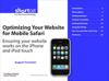 Optimizing Your Website for Mobile Safari