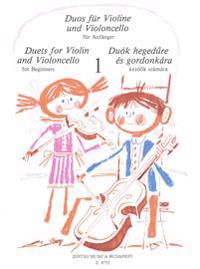 Duets for Violin and Violoncello for Beginners: Volume 1