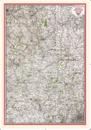 Central England - Coloured Victorian Map 1897