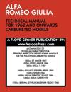 Alfa Romeo Giulia Technical Manual for 1962 and Onwards Carbureted Models