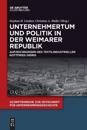 Unternehmertum und Politik in der Weimarer Republik