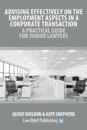 Advising Effectively on the Employment Aspects in a Corporate Transaction - A Practical Guide for Junior Lawyers