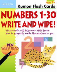 Numbers 1-30 Write and Wipe Flash Cards