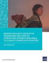Gender-Inclusive Legislative Framework and Laws to Strengthen Women's Resilience to Climate Change and Disasters