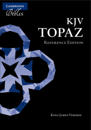 KJV Topaz Reference Edition, Dark Blue Goatskin Leather, KJ676:XRL