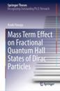 Mass Term Effect on Fractional Quantum Hall States of Dirac Particles