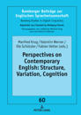 Perspectives on Contemporary English: Structure, Variation, Cognition