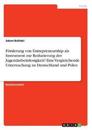 Förderung von Entrepreneurship als Instrument zur Reduzierung der Jugendarbeitslosigkeit? Eine Vergleichende Untersuchung zu Deutschland und Polen