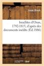 Isra?lites d'Oran, 1792-1815, d'apr?s des documents in?dits