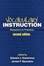 Vocabulary Instruction, Second Edition