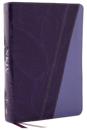 NKJV Study Bible, Leathersoft, Purple, Full-Color, Thumb Indexed, Comfort Print
