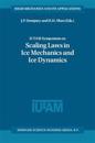IUTAM Symposium on Scaling Laws in Ice Mechanics and Ice Dynamics