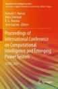 Proceedings of International Conference on Computational Intelligence and Emerging Power System