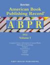 American Book Publishing Record Annual - 2 Vol Set, 2022