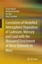Correlation of modelled atmospheric deposition of cadmium, mercury and lead with the measured enrichment of these elements in moss