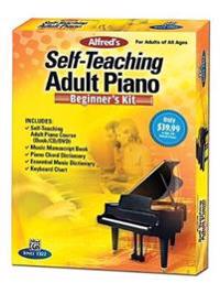 Alfred's Self-Teaching Adult Piano Beginner's Kit [With CD (Audio) and DVD and Dictionary]