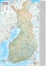 Suomi seinäkartta 1:1 milj. (83 x 120 cm)