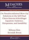 On Pseudoconformal Blow-Up Solutions to the Self-Dual Chern-Simons-Schrodinger Equation: Existence, Uniqueness, and Instability