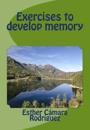 Exercises to develop memory