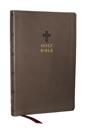 NKJV Holy Bible, Value Ultra Thinline, Charcoal Leathersoft,  Red Letter, Comfort Print