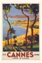 Vintage Journal Cannes Travel Poster