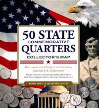 50 State Quarters Collector's Map: Including the District of Columbia and the Us Territories