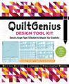 Quiltgenius Design Tool Kit: Stencils, Graph Paper & Booklet to Unleash Your Creativity; Easily Draft Quilts & Blocks; (1) 8" X 10" Stencil, (4) 4"