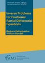Inverse Problems for Fractional Partial Differential Equations