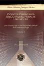 Codices Orientales Bibliothecae Regniae Havniensis (Vol 1)