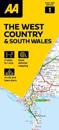 AA Road Map The West Country & South Wales