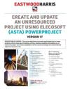 Create and Update an Unresourced Project using Elecosoft (Asta) Powerproject Version 17