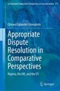 Appropriate Dispute Resolution in Comparative Perspectives