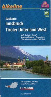 Bikeline Radkarte Innsbruck, Tiroler Unterland West 1:75 000 (RK-A12)