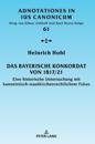 Das Bayerische Konkordat von 1817/21