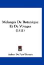 Melanges De Botanique Et De Voyages (1811)