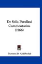 De Solis Parallaxi Commentarius (1766)