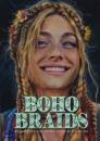Boho Braids Hairstyles Coloring Book for Adults: Girl Portraits Coloring Book - Boho Coloring Book for Adults Hippie - Hairstyles Coloring Book for Te