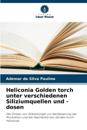 Heliconia Golden torch unter verschiedenen Siliziumquellen und -dosen