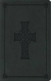 Large Print Compact Bible-ESV-Celtic Cross