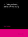 A Companion to Henslowe's Diary