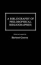 A Bibliography of Philosophical Bibliographies